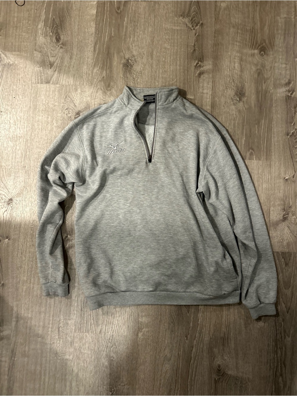 Mizuno Men's Light Gray Half-Zip Pullover